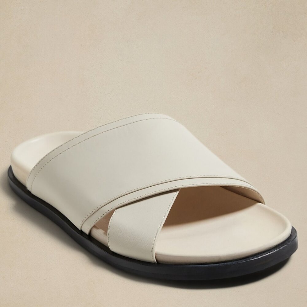 (Accepting offer) Banana Republic ravello sandals size 11 ivory fits like a 10